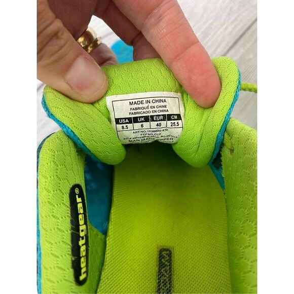 Under armour women 8.5 heat gear running shoes microG soles comfort foam insole - Picture 10 of 10
